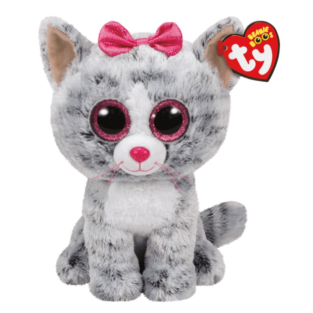 New Ty Kiki Grey Striped Cat